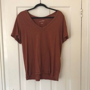 Target Brand Burnt Orange V-Neck - Size Large